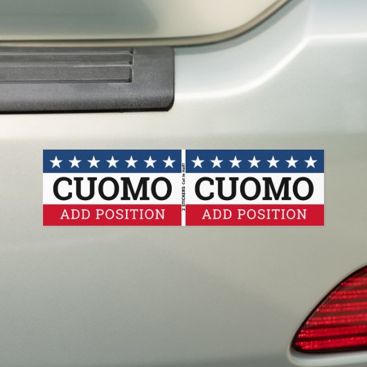 Autocollant De Voiture Cuomo pour n'importe quelle position - Conception  (En voiture)