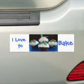 Autocollant De Voiture Cupcakes Noël (En voiture)