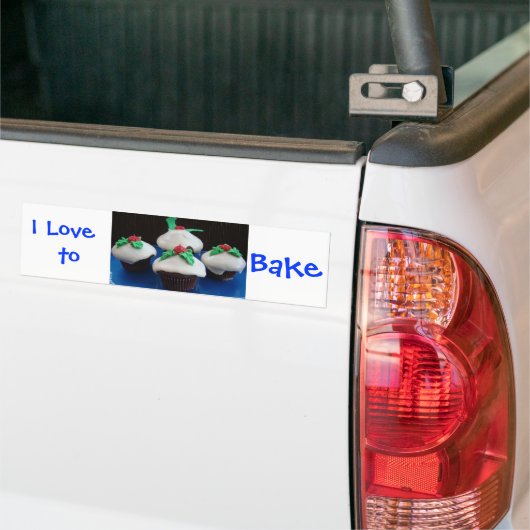 Autocollant De Voiture Cupcakes Noël (Sur camion)