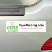 Autocollant De Voiture curethe2, SaveNursing.com, conscience de (En voiture)