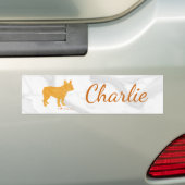 Autocollant De Voiture Customizable French Bulldog Pastel - Frenchie (En voiture)