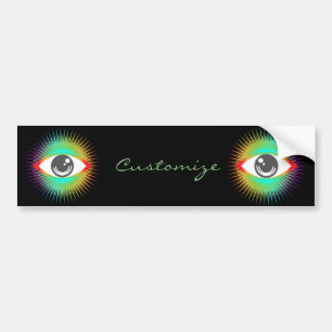 Autocollant De Voiture Cute All-Visualiser Alien Oeil Thunder_Cove