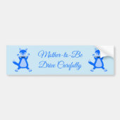 Autocollant De Voiture Cute Blue Baby Boy Fox Custom (Devant)
