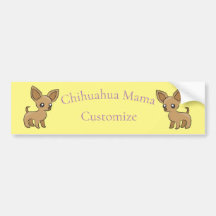Autocollant De Voiture Cute Chihuahua Mama Art Thunder_Cove