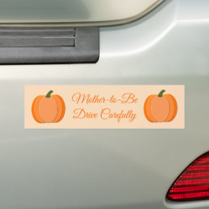 Autocollant De Voiture Cute Orange Genre Neutre Citrouille Personnalisé E
