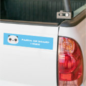 Autocollant De Voiture Cute Panda (Sur camion)