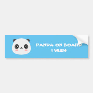 Autocollant De Voiture Cute Panda