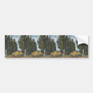 Autocollant De Voiture Cypress Trees par Van Gogh
