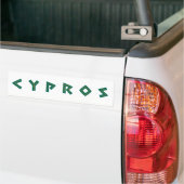 Autocollant De Voiture cypros text (Sur camion)