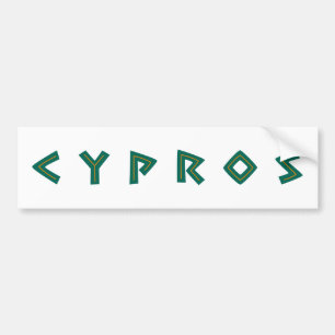 Autocollant De Voiture cypros text