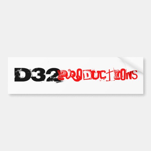 Autocollant De Voiture D32, productions (Devant)