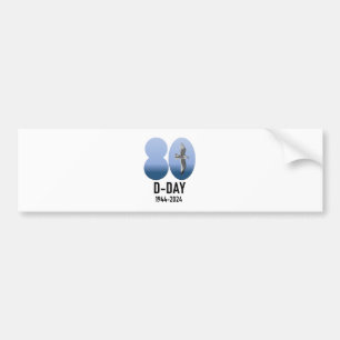 Autocollant De Voiture D-Day 80 - 1944-2024