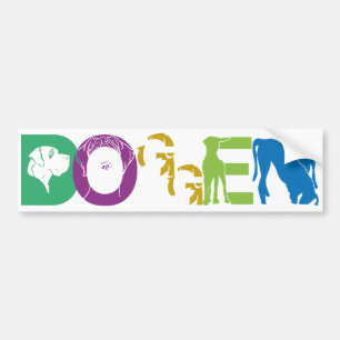 AUTOCOLLANT DE VOITURE D O G U E