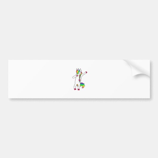 Autocollant De Voiture Dab licorne (Devant)
