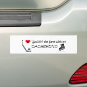 AUTOCOLLANT DE VOITURE DACHSHING (En voiture)