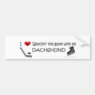 AUTOCOLLANT DE VOITURE DACHSHING