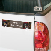 AUTOCOLLANT DE VOITURE DACHSHUND  (Sur camion)