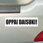 Autocollant De Voiture Daisuki d'Oppai ! (En voiture)