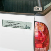 AUTOCOLLANT DE VOITURE DAME LIBERTY - CITATION DE GEORGE WASHINGTON - (Sur camion)