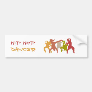 Autocollant De Voiture Danseurs colorés de hip hop