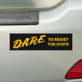 Autocollant De Voiture DARE To Resist (En voiture)