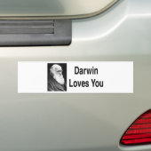 Autocollant De Voiture Darwin vous aime 2 (En voiture)