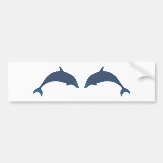 Autocollant De Voiture Dauphins (Devant)