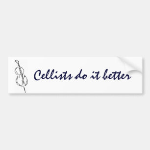 Autocollant De Voiture DB adhésif pour pare-chocs drôle de violoncelle