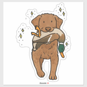 Autocollant de voiture de chasse au Retriever de l