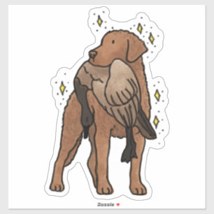 Autocollant de voiture de chasse au Retriever de l