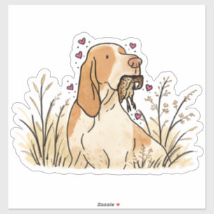 Autocollant de voiture de chasse Bracco Italiano