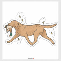 Autocollant de voiture de chasse Retriever de la b