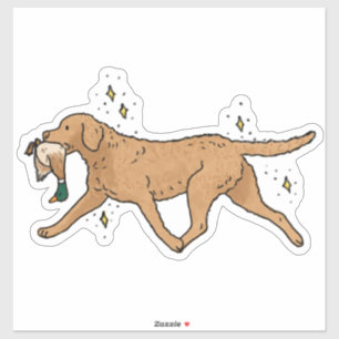 Autocollant de voiture de chasse Retriever de la b