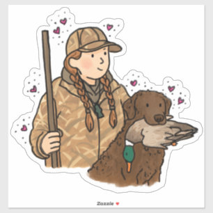 Autocollant de voiture de chasse Retriever de la b