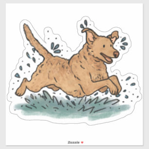 Autocollant de voiture de chasse Retriever de la b