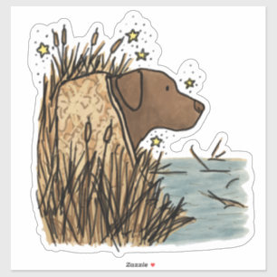 Autocollant de voiture de chasse Retriever Labrado