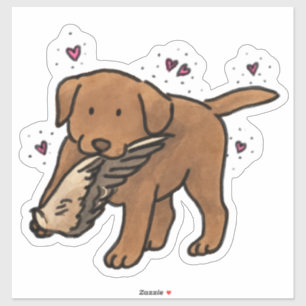 Autocollant de voiture de chasse Retriever Labrado