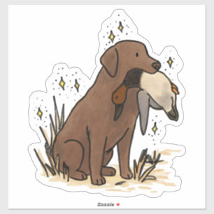 Autocollant de voiture de chasse Retriever Labrado