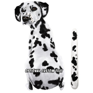 Autocollant de voiture de chien Dalmatien Wagging