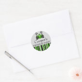 Autocollant de voiture de course verte (Enveloppe)