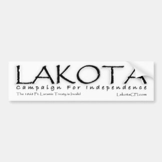 Autocollant De Voiture De Lakota de campagne adhésif pour pare-chocs de
