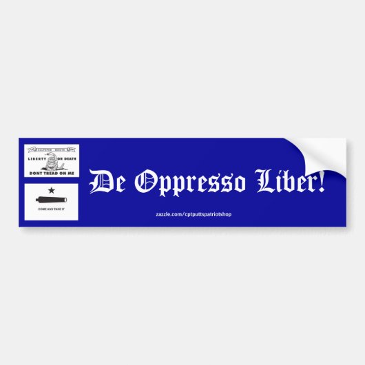 Autocollant De Voiture De Oppresso Liber (Devant)
