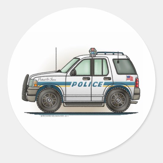 Autocollant de voiture de police SUV Cruiser (Devant)
