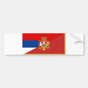 Autocollant De Voiture de symbole de pays de drapeau de la Serbie