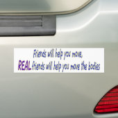 Autocollant De Voiture De vrais amis (En voiture)