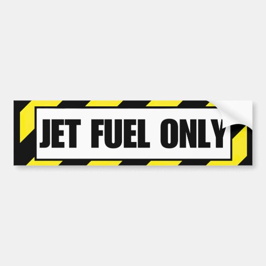 Autocollant De Voiture Décalage de l'aviation Jet Fuel Only (Devant)