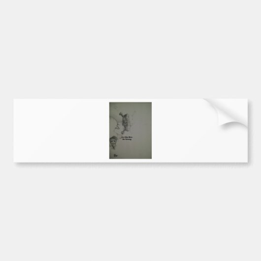 Autocollant De Voiture Déclaration audacieuse : Agissez Comme Des Hommes, (Devant)