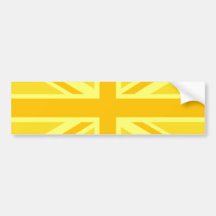 Autocollant De Voiture Décor du drapeau britannique de l'Union Jack jaune
