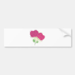 Autocollant De Voiture Décor floral de roses