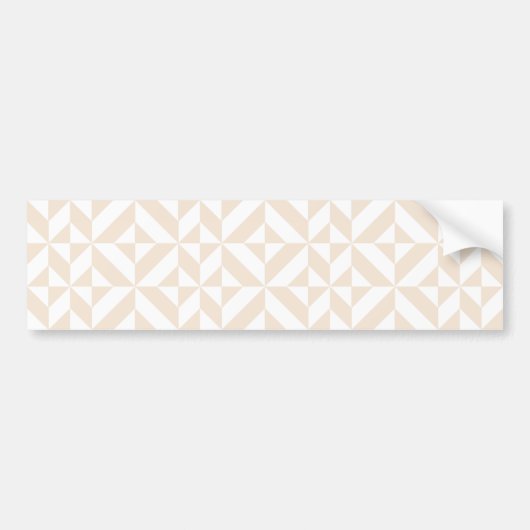Autocollant De Voiture Décor géométrique beige clair Motif (Devant)